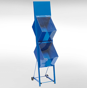Espositore Trolley per edicole da banco girevole per cartoline depliant giornali