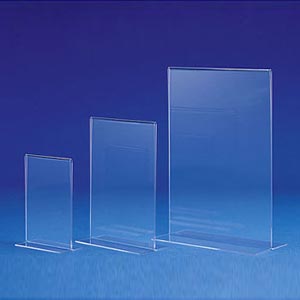 Espositore porta depliant in plexiglass verticale vari formati