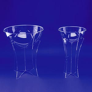 Espositore a colonna in plexiglas trasparente per negozi vetrine farmacie profumerie cosmetici