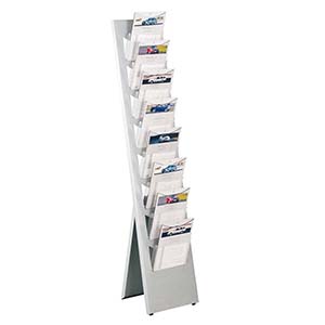 Porta cataloghi verticale ad inserimento senza tasche
