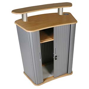 Banchetto in legno per promozioni aziendali e stand fieristici
