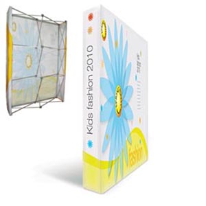 POP-UP parete in TNT stampato che si apre con un solo gesto