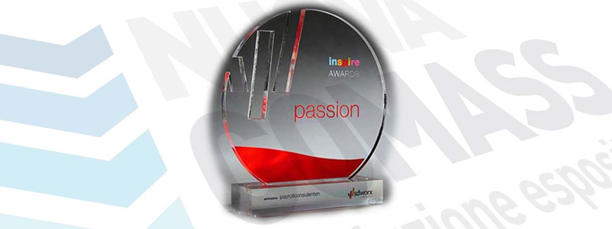 Targa premio in plexiglas stampata