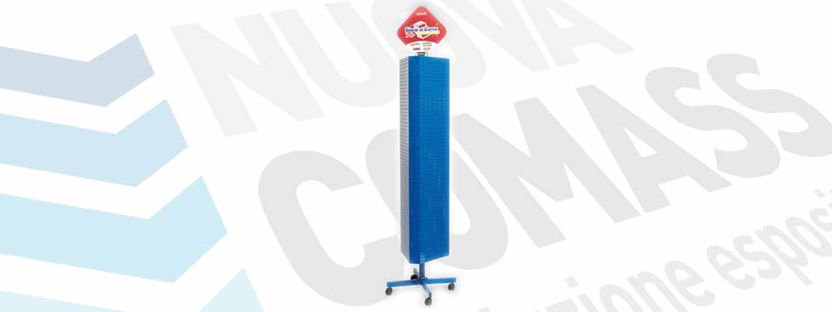 Totem girevole per blister in metallo