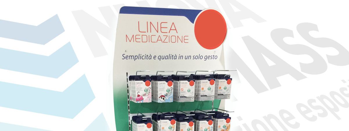 Espositore personalizzabile con logo stampato