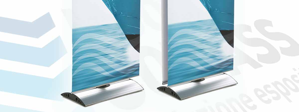 Banner roll-up in PVC con dimensioni personalizzate